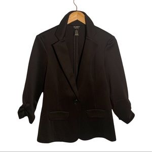 Black 3/4 Sleeve Blazer